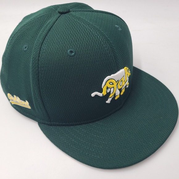 New Era Other - Oakland Athletics Hat Fitted 8 New Era 59Fifty Green White A's Elephant Stomper